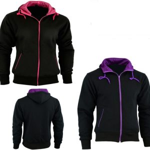 Women Protective Motorcycle Hoodie Fully Kevlar Lined