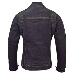 Women’s Motorcycle Reinforced Denim Jacket Black