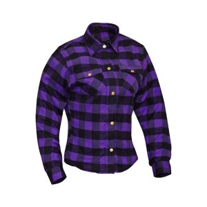 Women’s Kevlar Lined Flannel Shirt Road Series Purple