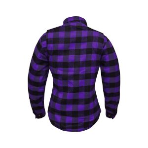 Women’s Kevlar Lined Flannel Shirt Road Series Purple