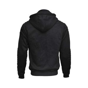 Protective Motorcycle Black  Hoodie Fully Kevlar Lined