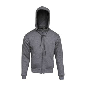 Protective Motorcycle Gray Hoodie Fully Kevlar Lined