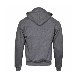 Protective Motorcycle Gray Hoodie Fully Kevlar Lined