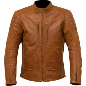 Men Motorcycle Leather Jacket Conic