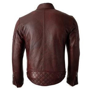 Men Motorcycle Leather Jacket Brown