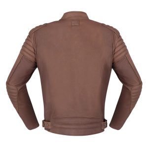 Men Motorcycle Leather Jacket Brown