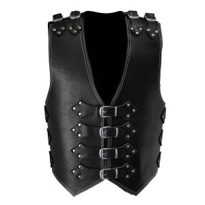 Thick Motorcycle Leather Vest